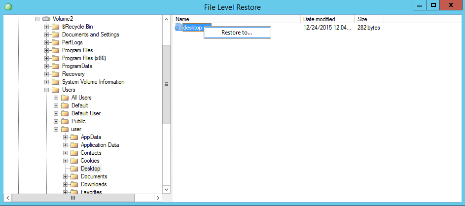 Step 3. Select Restore Point - User Guide for Microsoft Hyper-V