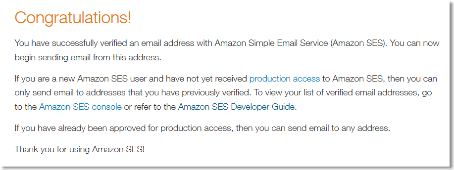 how to change aws email server notification settings